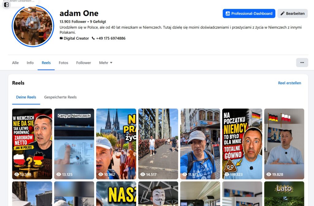 Adam na Facebook